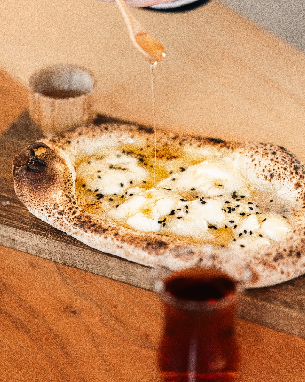 Honey Burrata Flatbread/65AED